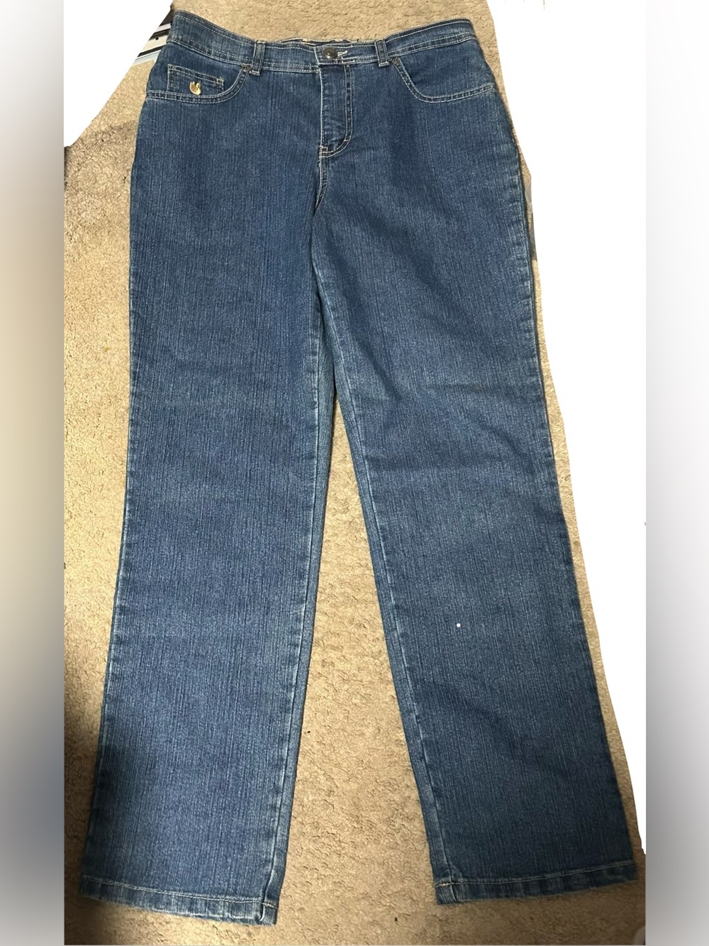 Gloria Vanderbilt Men’s Bootcut Jeans in Dark Blue Denim